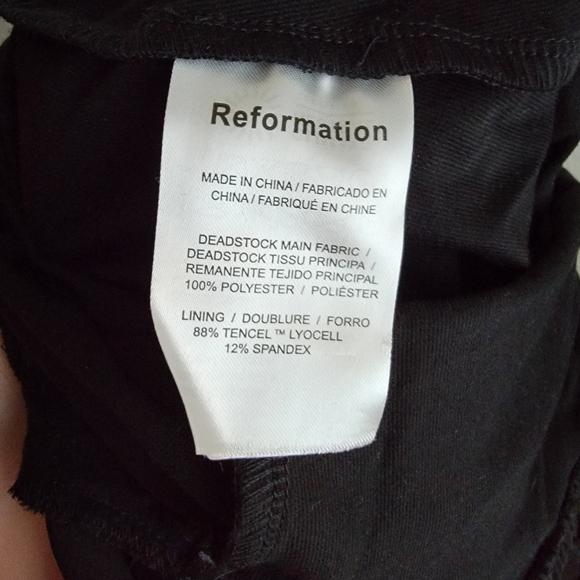 Reformation Darien Dress in Black NEW - Picture 9 of 14